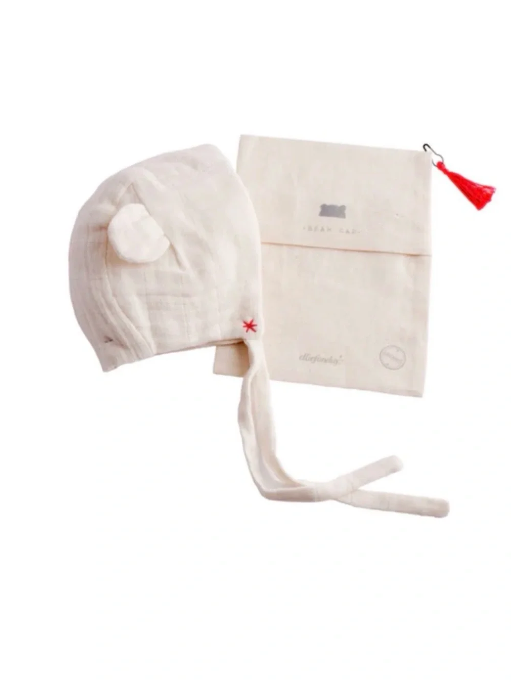 NWT Ellie Fun Day Organic Bear Hat - 6-12 months
